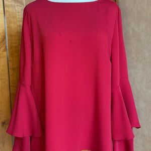 Chico's Raspberry Crewneck Top